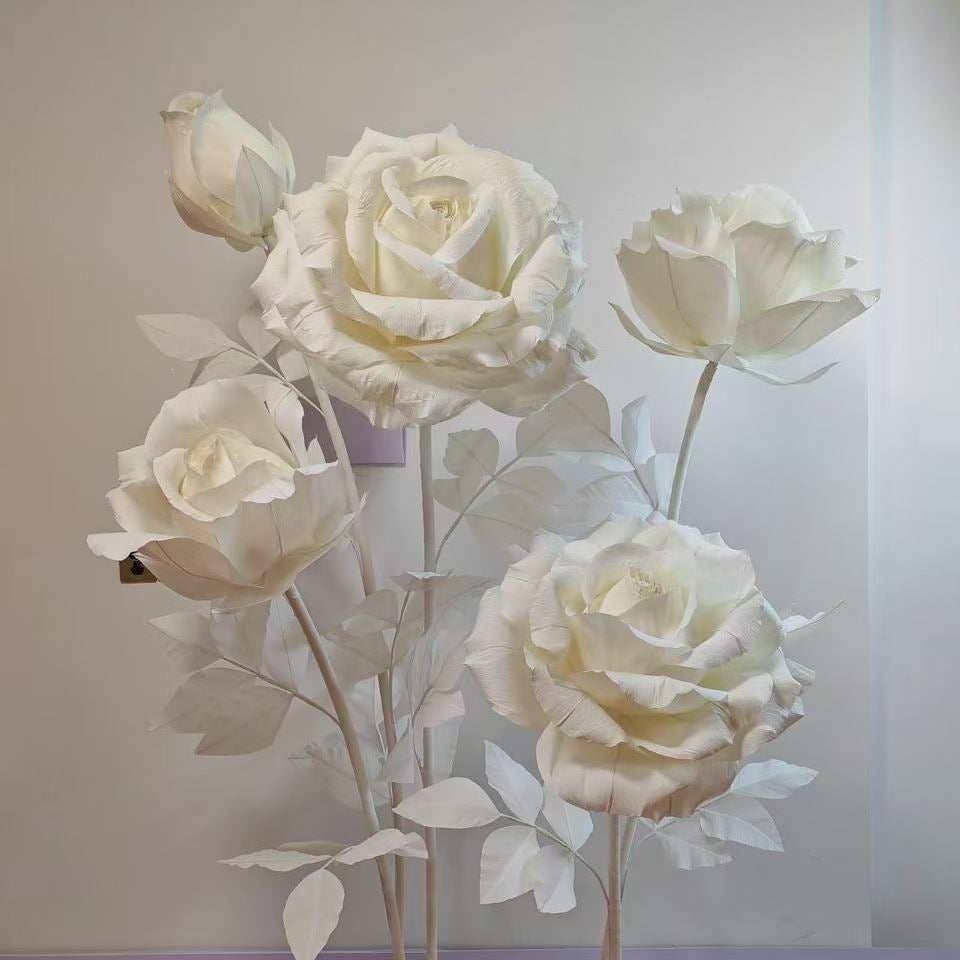 Elegant Decorative Paper Rose Arrangement