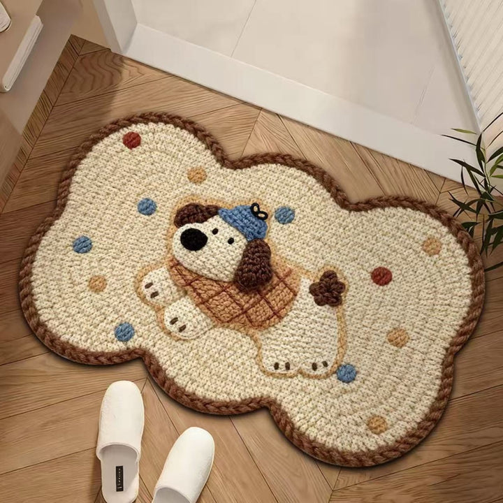 Playful Dog-Themed Area Mat