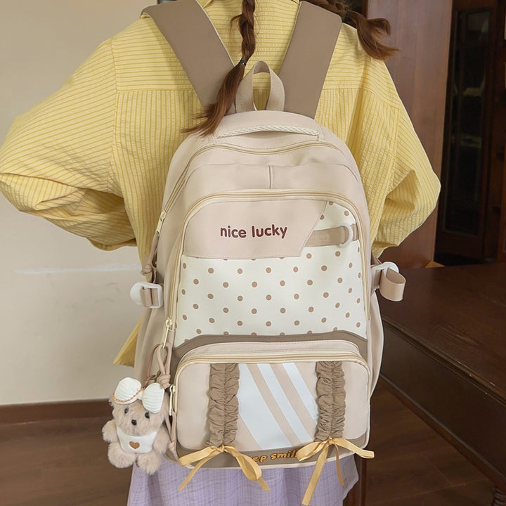 Stylish Multi-Functional Backpack with Cute Charms Kalsten