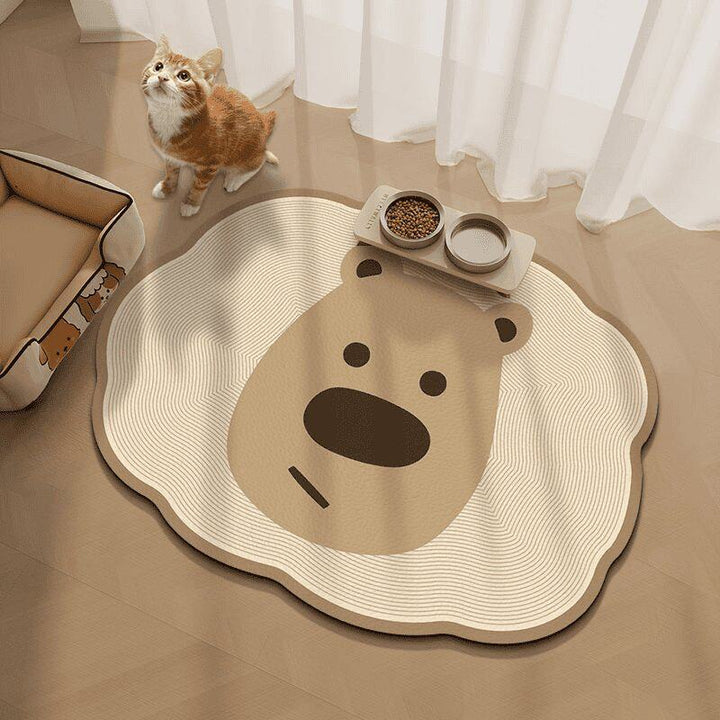 Cartoon Zebra Bath Mat for Bathrooms