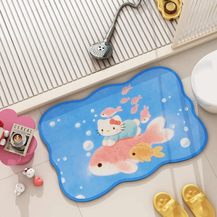 Cartoon Character Themed Bath Mat