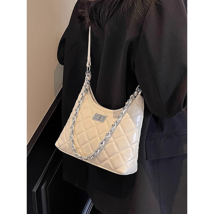Quilted Faux Leather Chain Handbag Kalsten