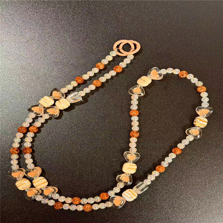 Decorative Heart Beaded Necklace Kalsten