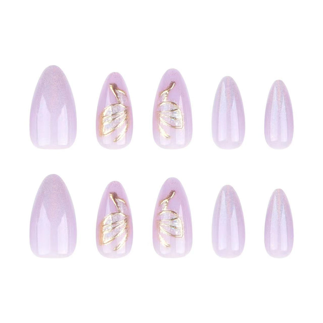 Elegant Decorative Press-On Nails