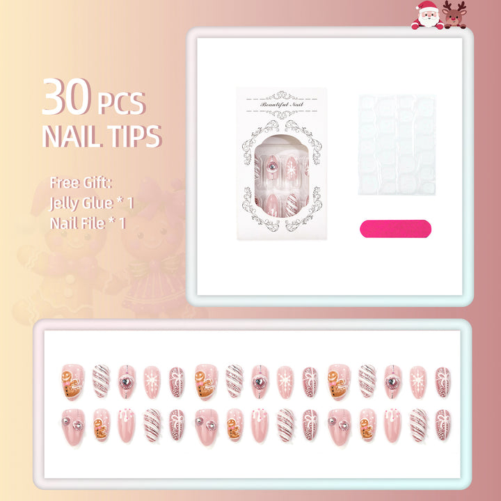 Festive Themed Decorative Press-On Nails