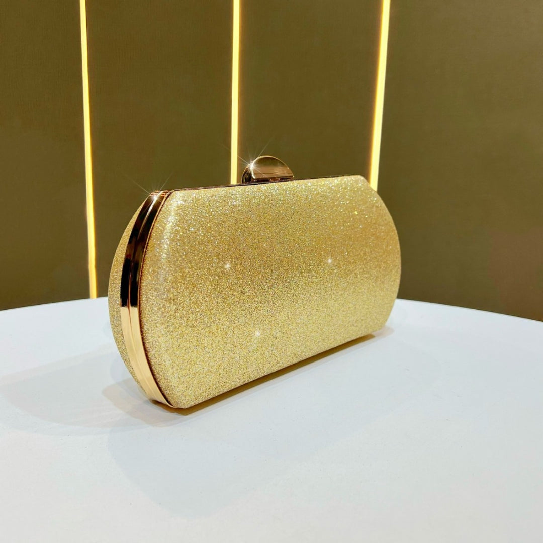 Glittering Cylindrical Evening Clutch
