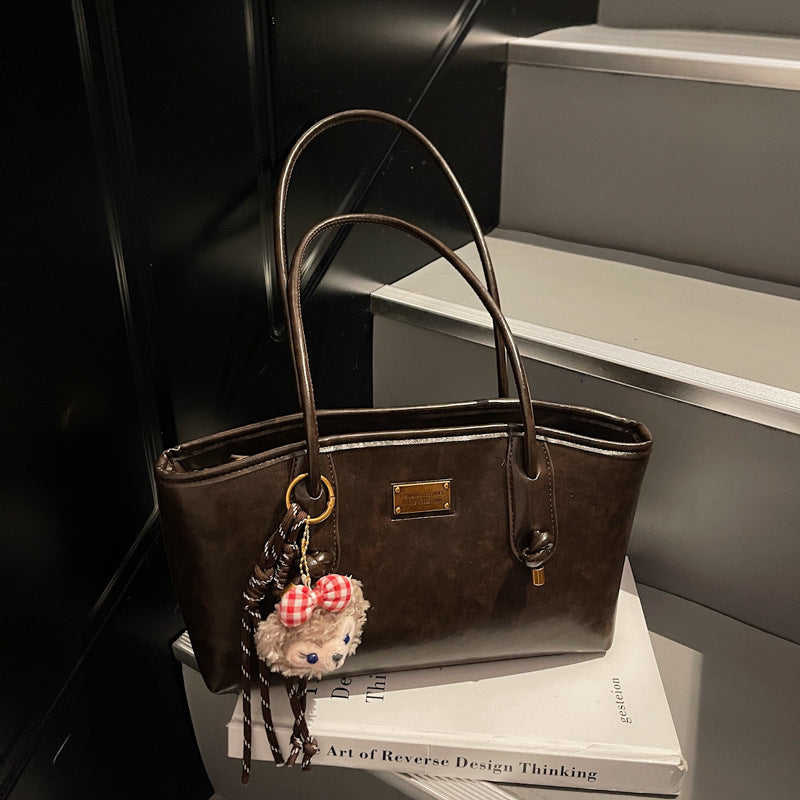 Elegant Structured Leather Tote Kalsten