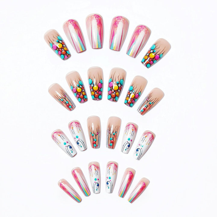 Artistic 3D Bubble Nail Art Kalsten