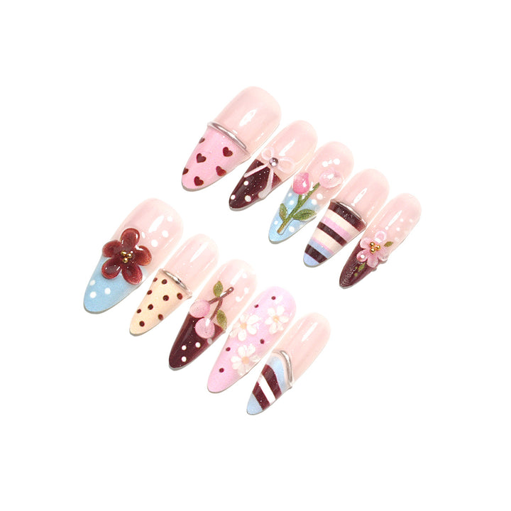 Elegant Nail Art Press-On Kit