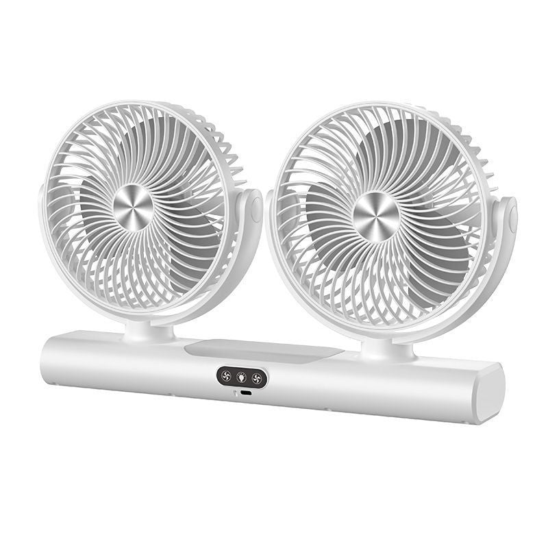 Dual-Head Rechargeable Desktop Fan Kalsten
