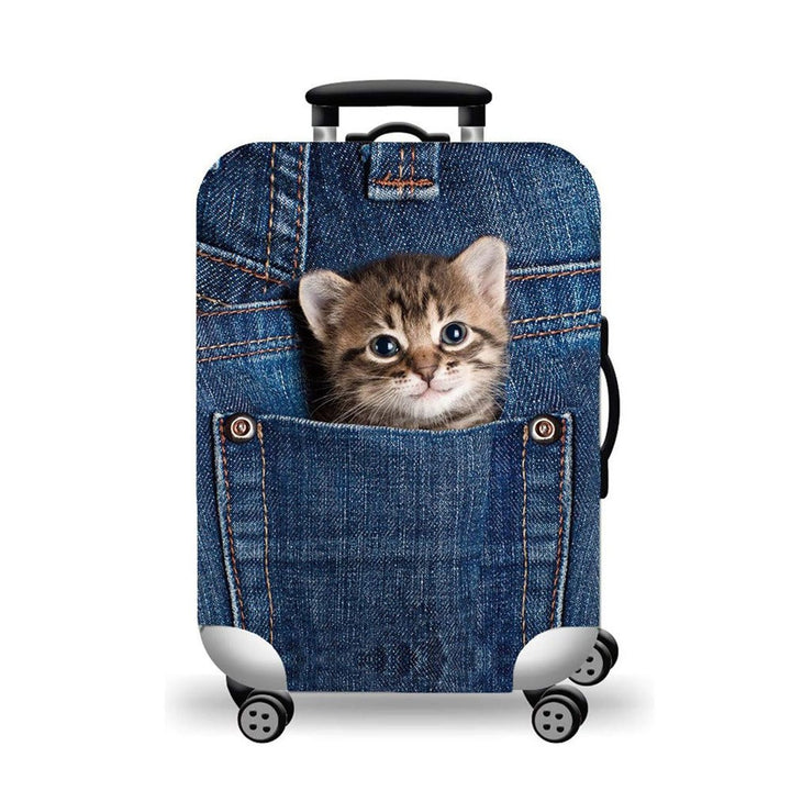 Women hard shell suitcase with stylish flamingo design Kalsten