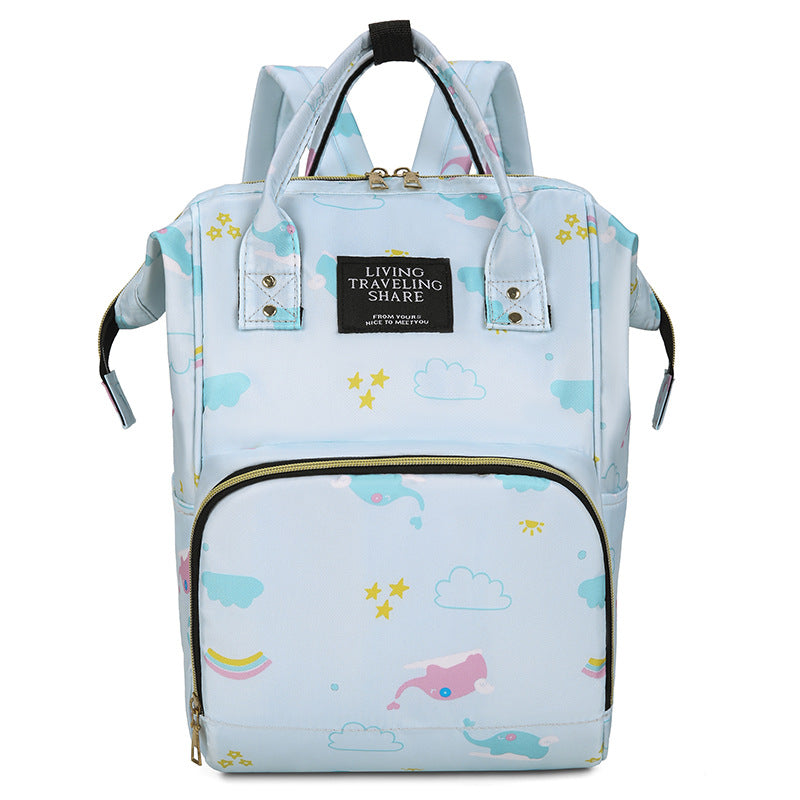 Whimsical Print Multi-Functional Baby Backpack Kalsten
