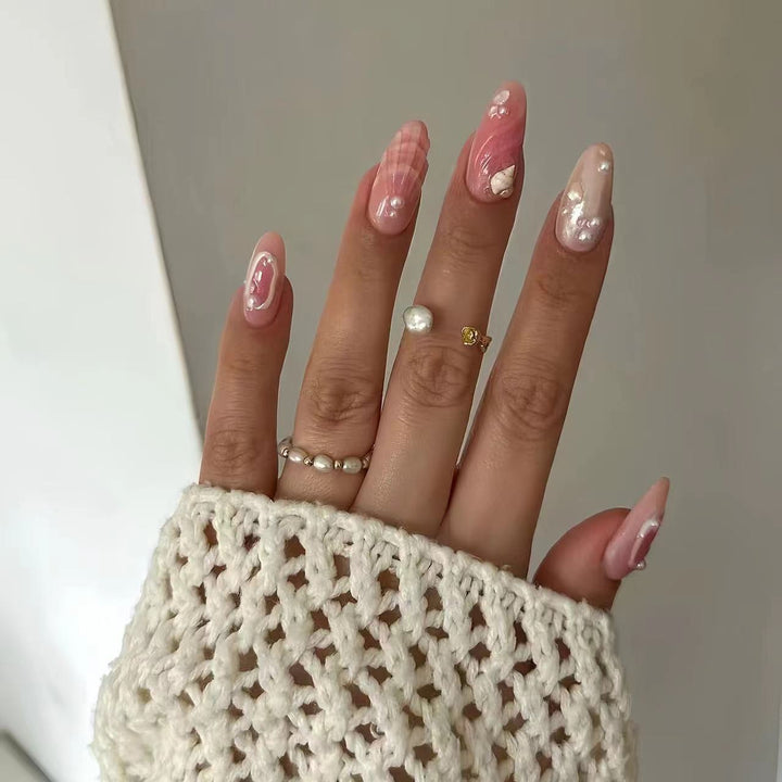 Elegant Artistic Gel Nail Enhancements Kalsten