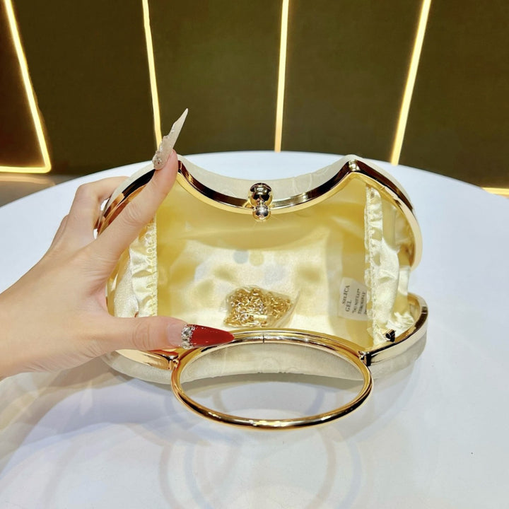 Heart-Embellished Handbag