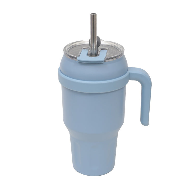 Women's Insulated To-Go Cup with Ergonomic Handle and Flexible Straw Kalsten