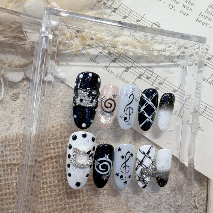 Musical Themed Press-On Nails
