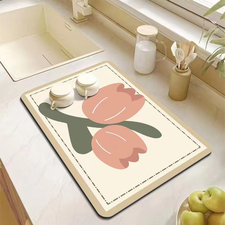 Floral Patterns Kitchen Mat Kalsten