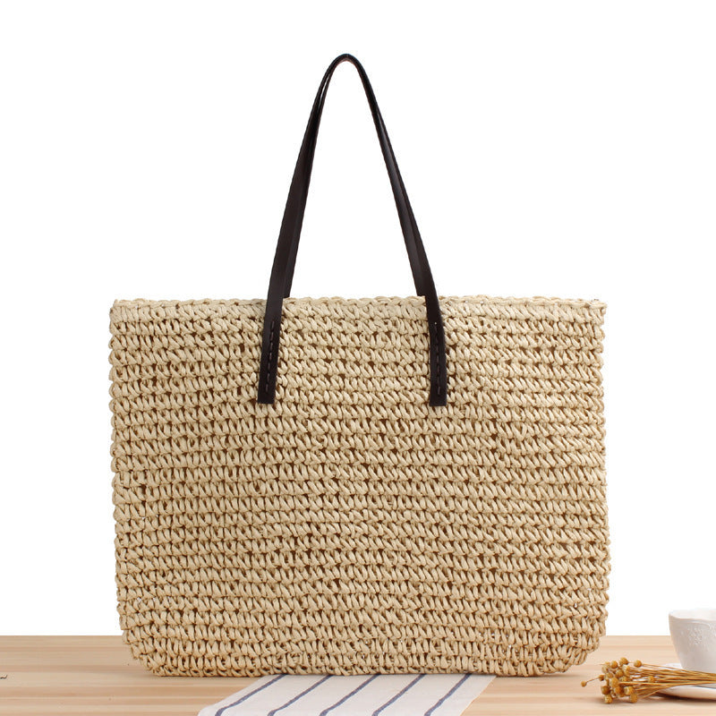 Handbag Made from Handwoven Natural Material with Sturdy Handles Kalsten