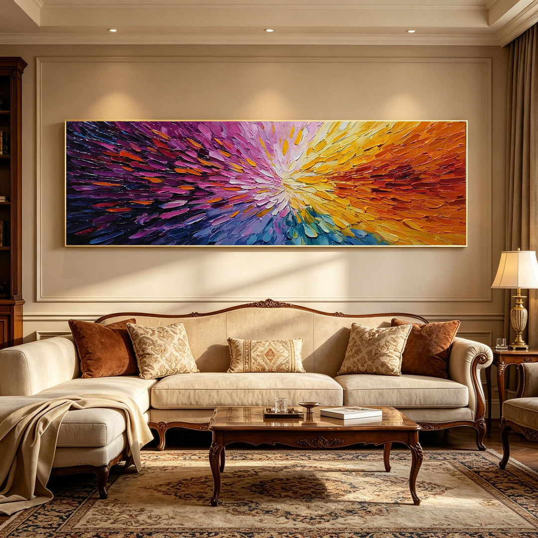 Abstract Expressionist Canvas Artwork for Interiors