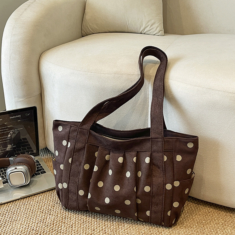 Casual Multi-Pocket Tote Bag