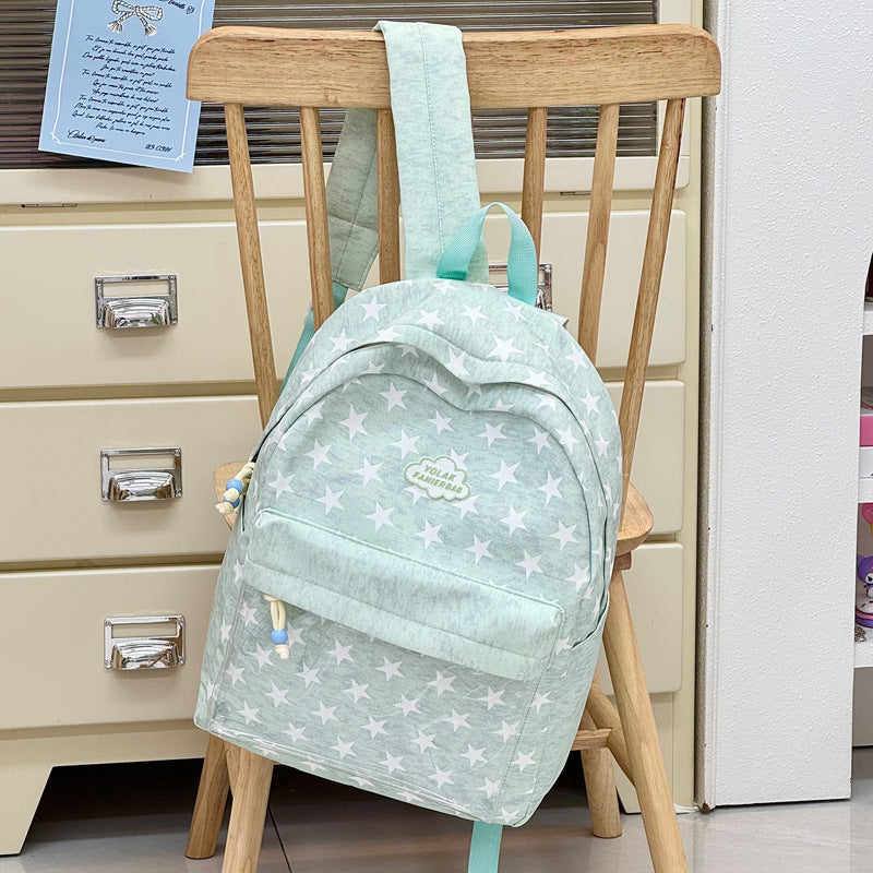 Transparent Window Star-Print Backpack Kalsten