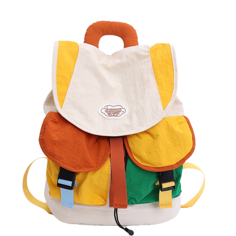 Colorful Patchwork Backpack Kalsten