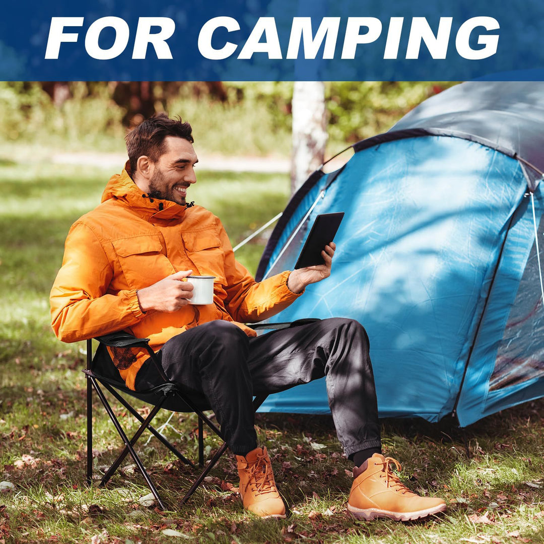 Unisex Portable Camping Chair with Stable Steel Construction Kalsten