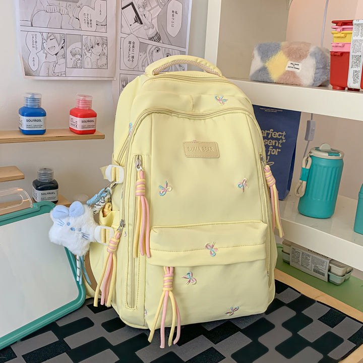 Stylish Embroidered School Backpack Kalsten