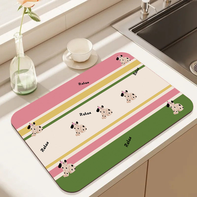 Cute Cartoon Food-Themed Kitchen Mat Kalsten