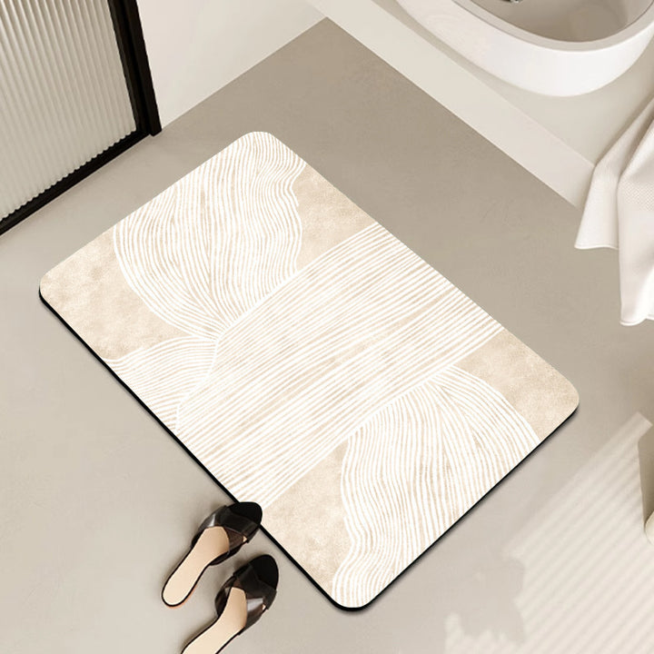 Geometric Patterned Bath Mat