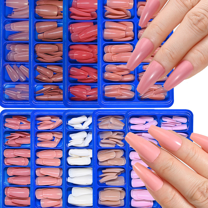 Luxurious Long Dual-Shape False Nail Set Kalsten