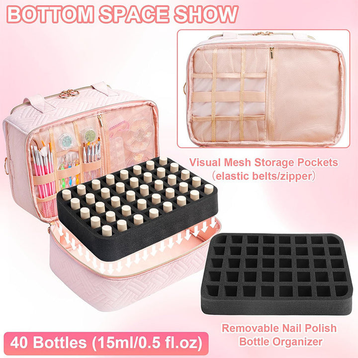 Cosmetic Organizer Bag with Removable Compartments Kalsten