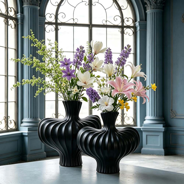 Sculptural Decorative Centerpiece Vase Kalsten