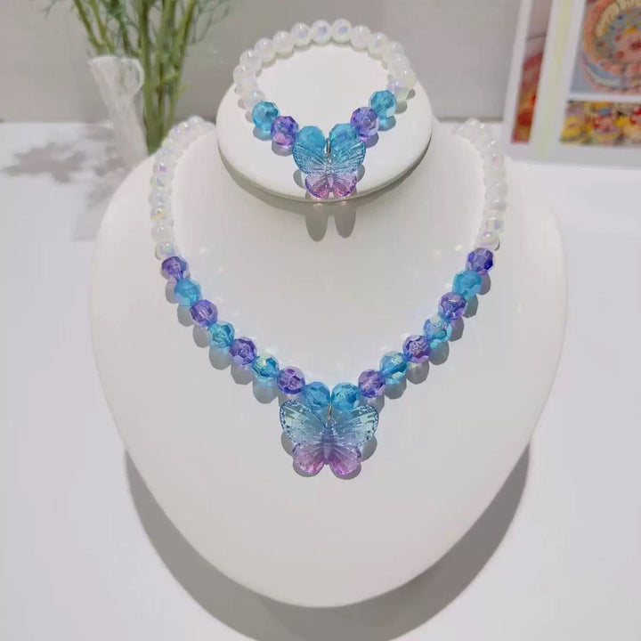 Butterfly Charm Beaded Jewelry Set Kalsten