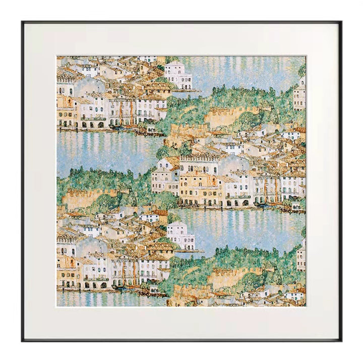 Framed Scenic Watercolor Artwork