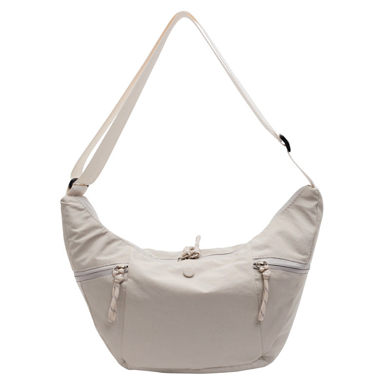 Practical shoulder bag with external zip pockets Kalsten