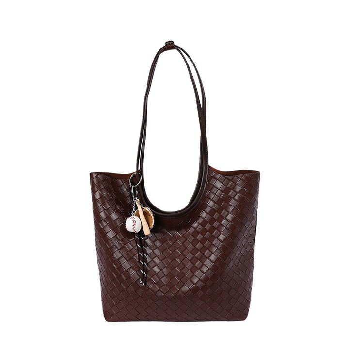 Woven Textured Tote Bag