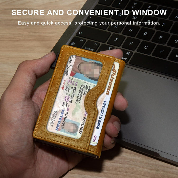 RFID-Blocking Slim Leather Cardholder Kalsten