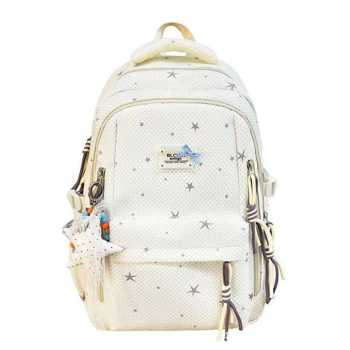 Star-Embellished Multi-Pocket Backpack Kalsten