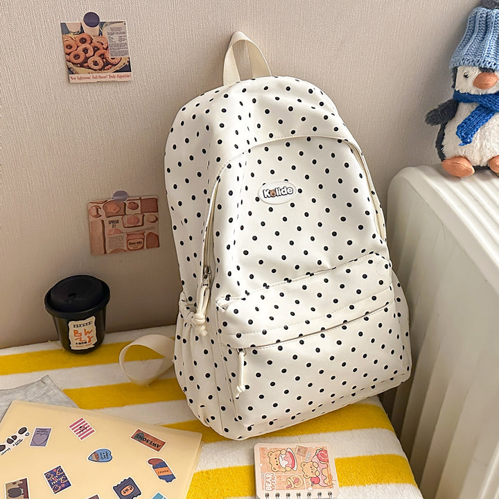 Stylish Polka Dot Lightweight Backpack Kalsten