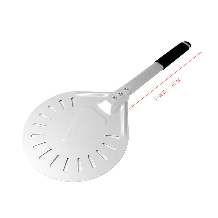 perforated aluminum pizza peel with ergonomic non-slip handle Kalsten