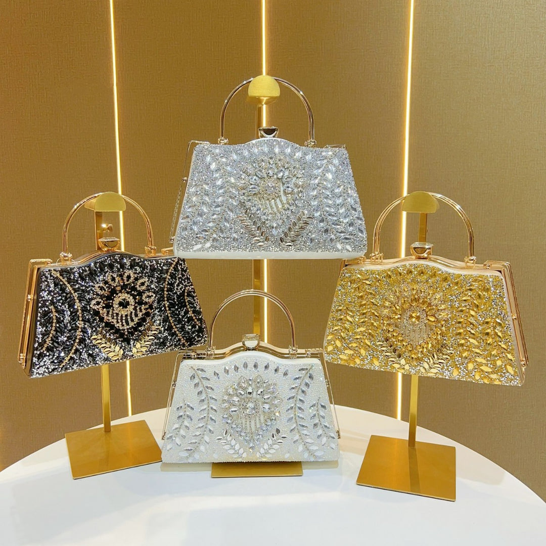 Crystal-Embellished Evening Handbag