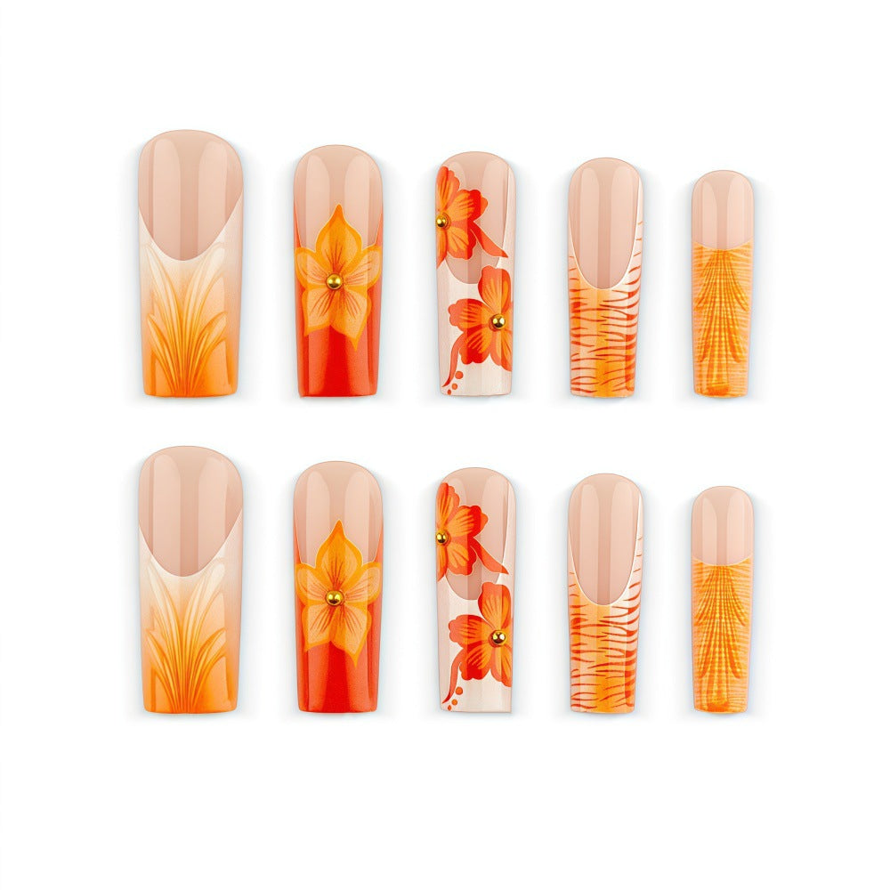 Artificial Nails in Creative Flower Design Kalsten