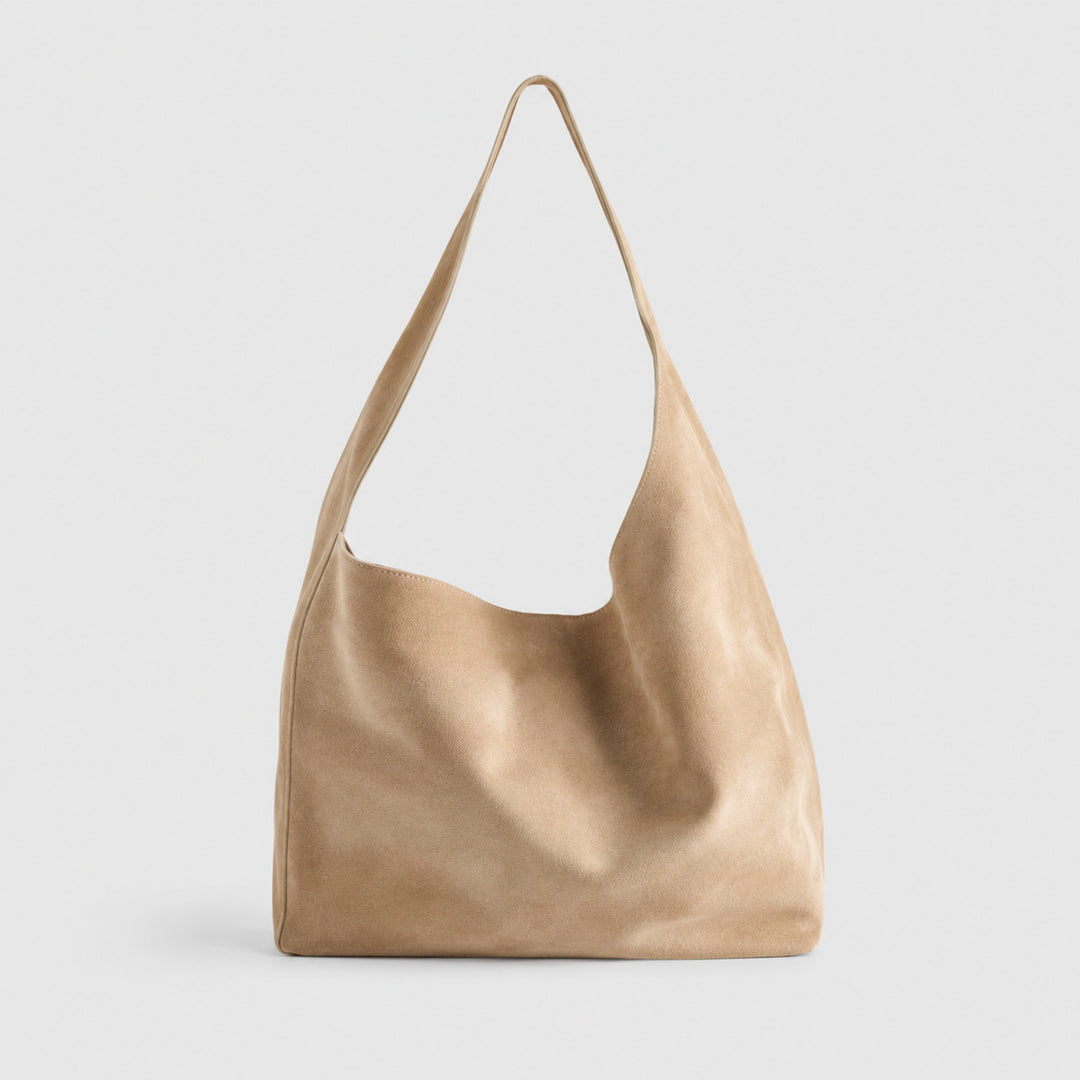 Soft Suede Slouchy Shoulder Bag