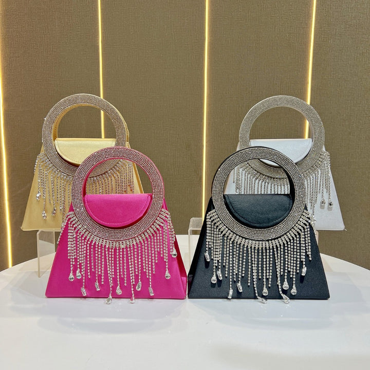 Crystal-Handled Evening Handbag