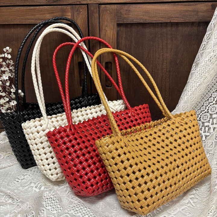 Handwoven shopping bag with soft handle Kalsten