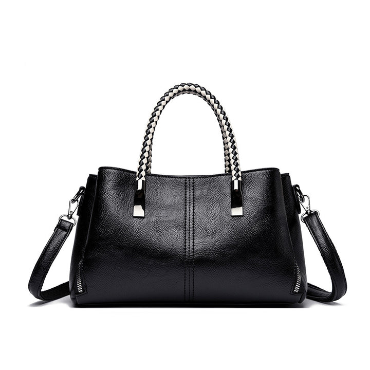 Elegant Braided Handle Handbag Kalsten