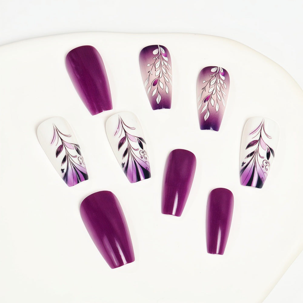 Artificial nails with elegant floral design Kalsten