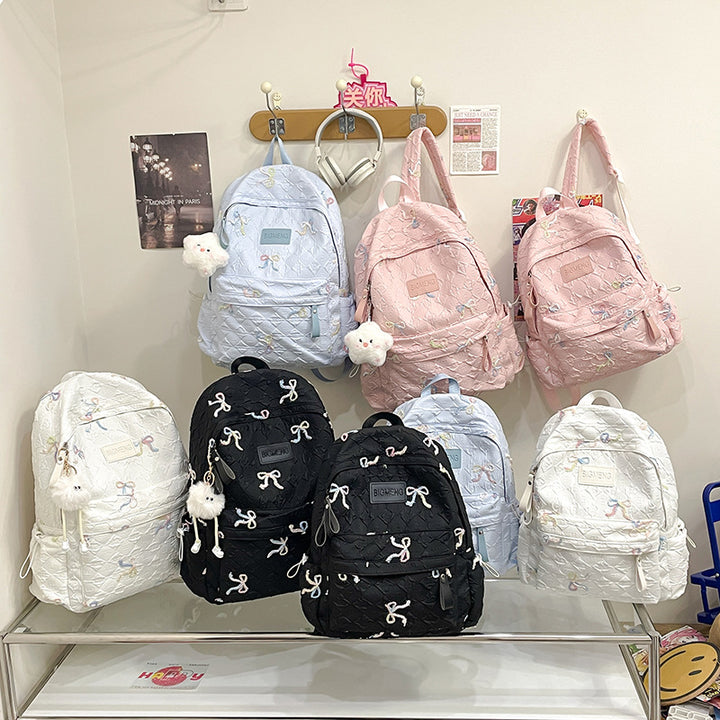 Embroidered Quilted Backpack Kalsten 1791205994