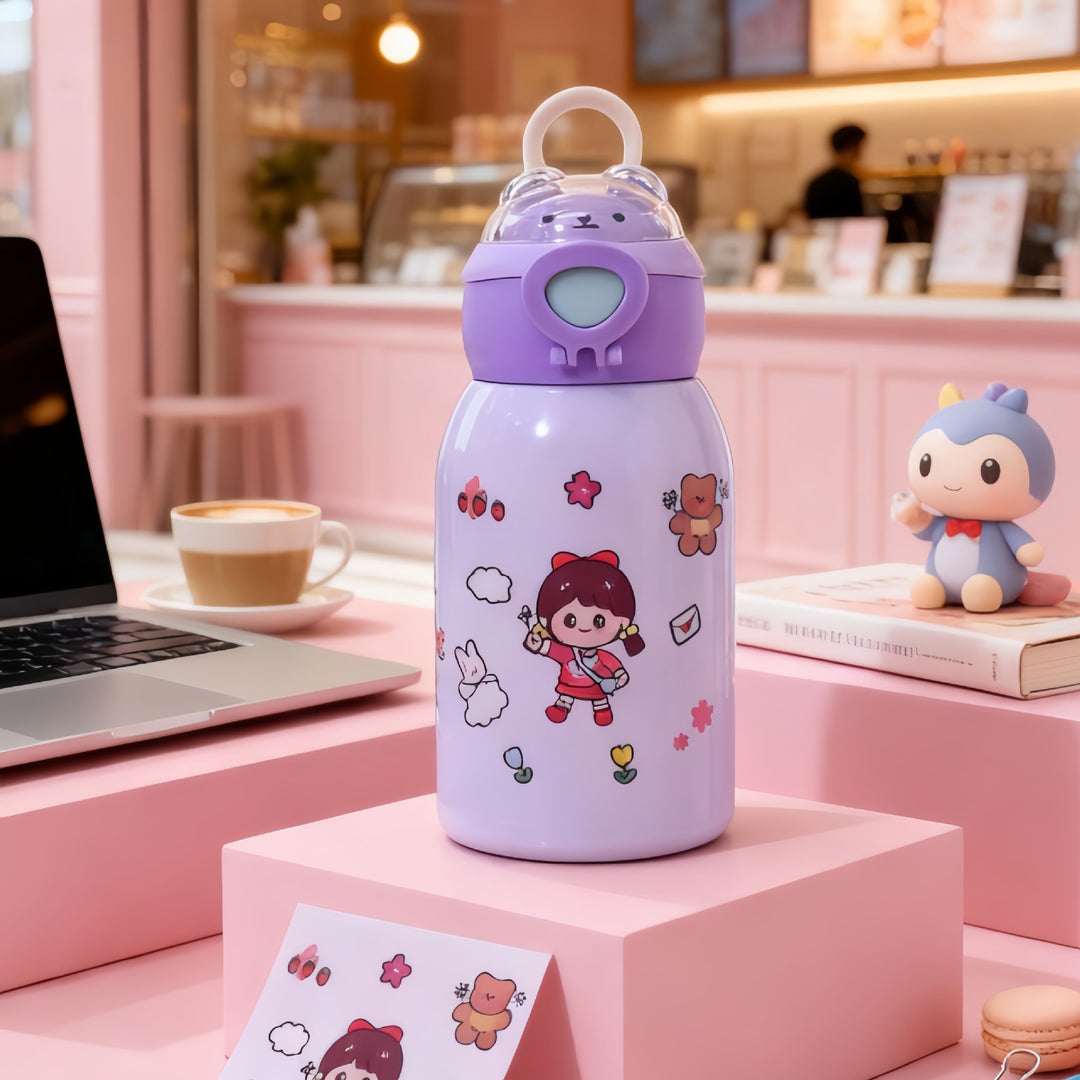 Child-friendly drinking bottle with fill level indicator Kalsten
